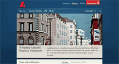 Desktop Screenshot of corporate.landsbankinn.com