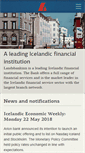 Mobile Screenshot of corporate.landsbankinn.com